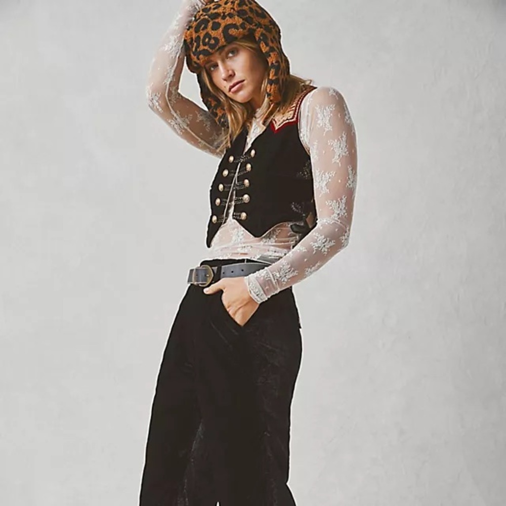 Free People Sign of the Times Vest Suit Set